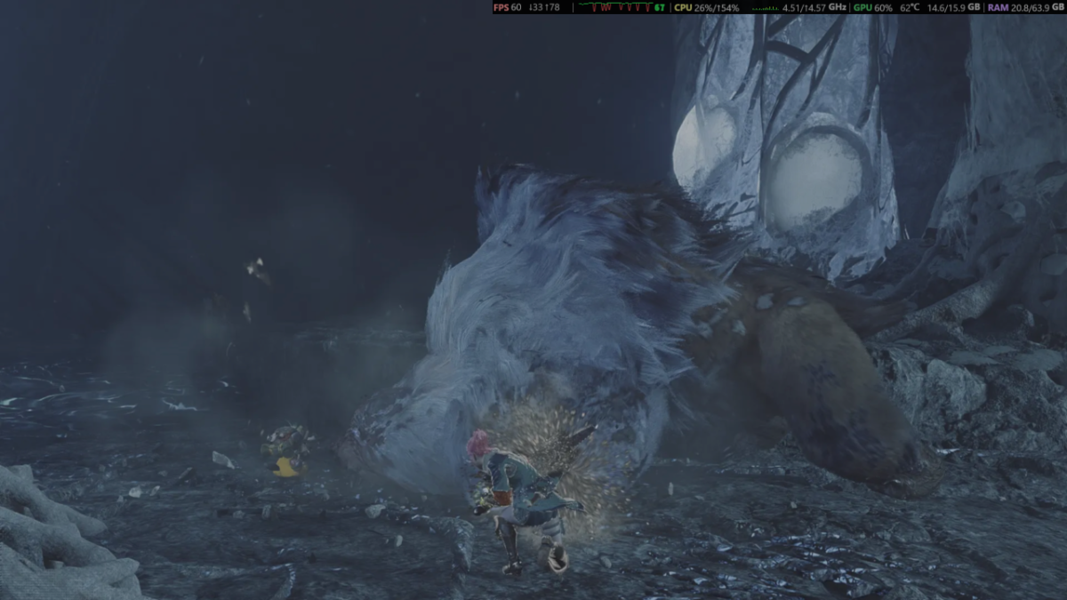 モンハンワイルズ HDR で SDRスクショ ドシャグマ