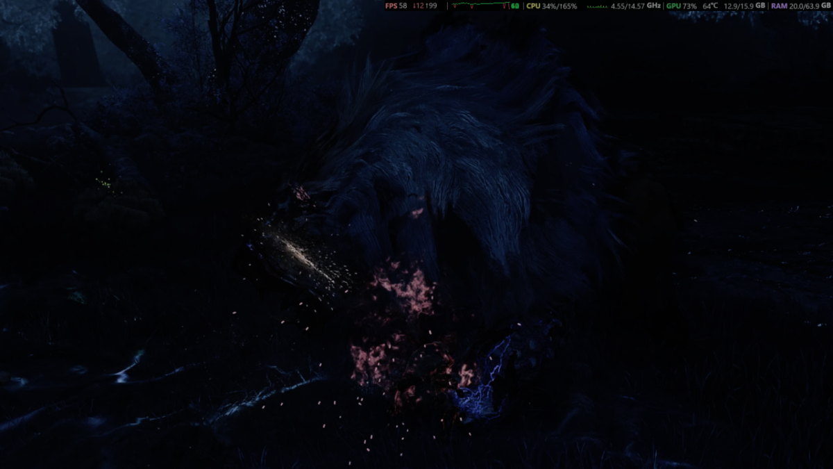 モンハンワイルズ HDR で SDRスクショ ドシャグマ2