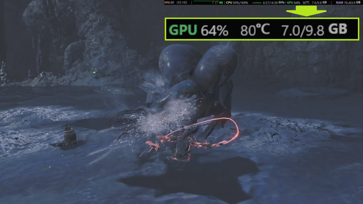 モンハンワイルズ RTX3080 ププロポル戦 80度