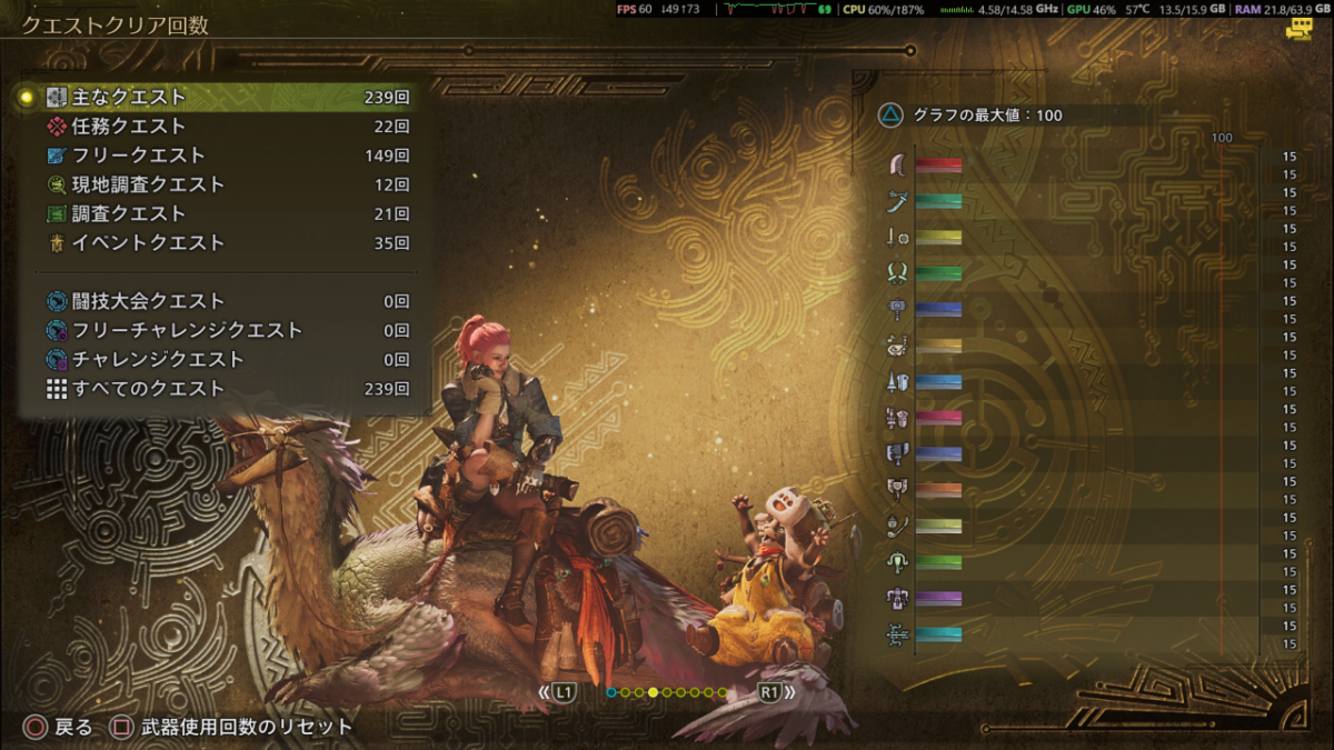 モンハンワイルズ周回15