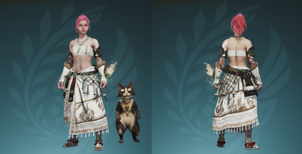 モンハンワイルズ 一枚羽根の首飾りα 全身