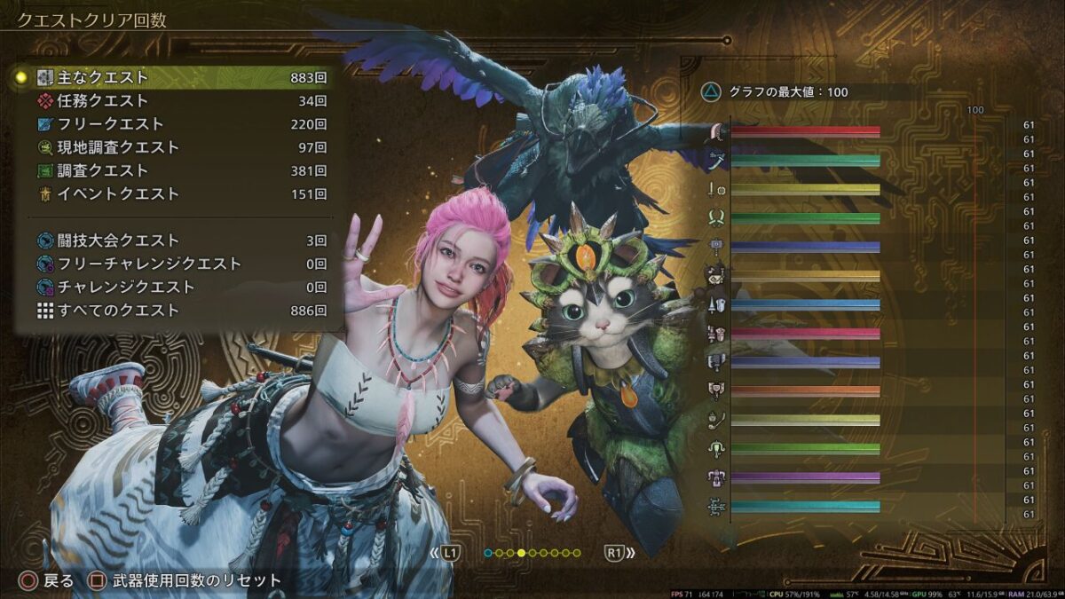 モンハンワイルズ 周回61