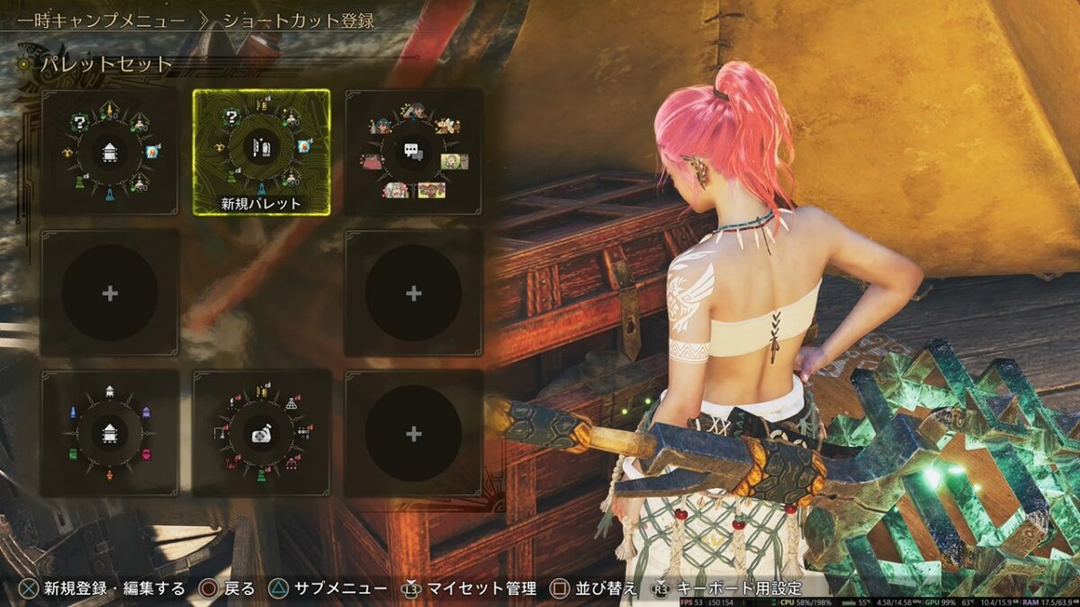 モンハンワイルズ オメガ戦 ヒーラー パレットセット