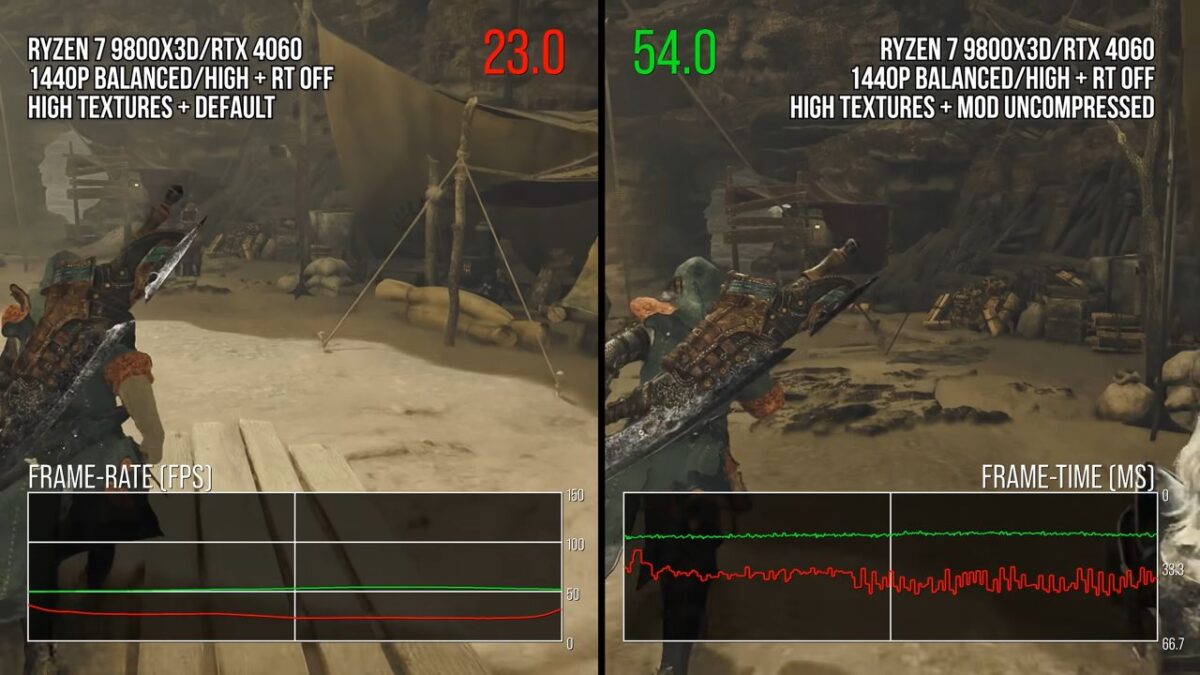 モンハンワイルズ Digital Foundry 動画抜粋①Frame Rate and Frame Time