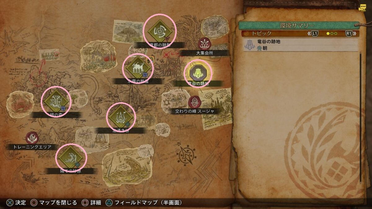 モンハンワイルズ フィールドアイコン